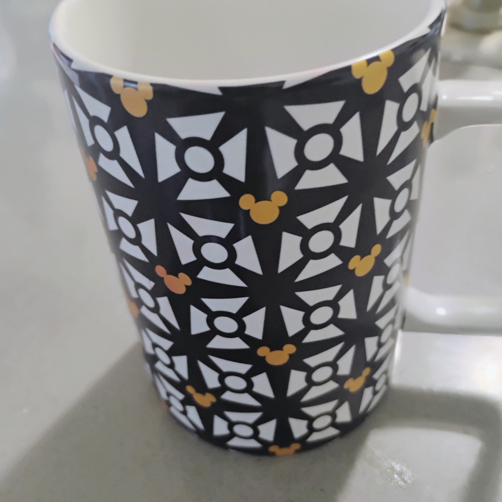 Disney Geometric Mickey Mug - Black and Gold
